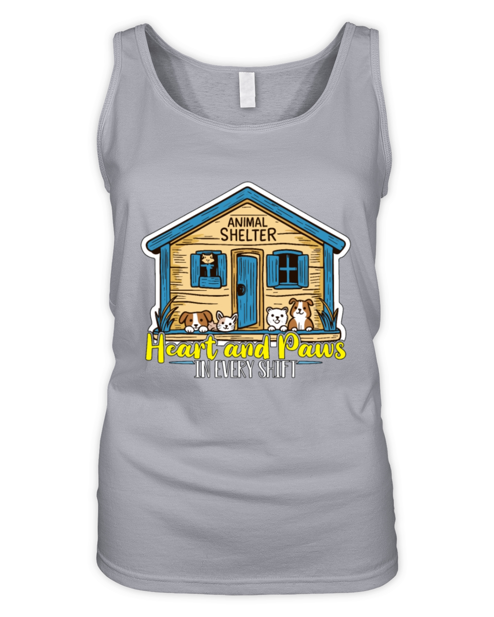 Animal Shelter Heart And Paws In Every Dog Owner Organic Women's Tank Top