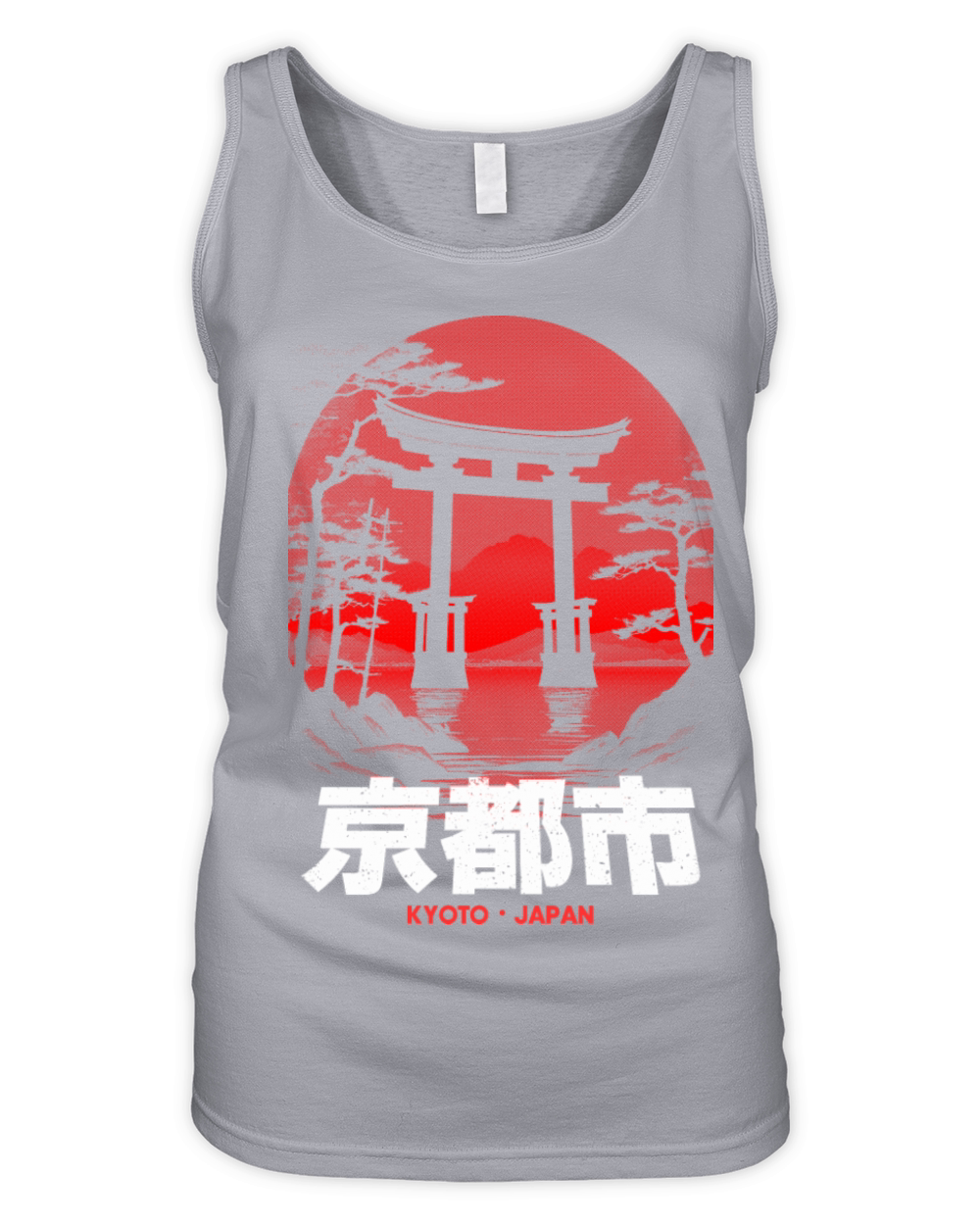 Kyoto City Japan Torii Honshu Kansai Region Nippon Organic Women's Tank Top