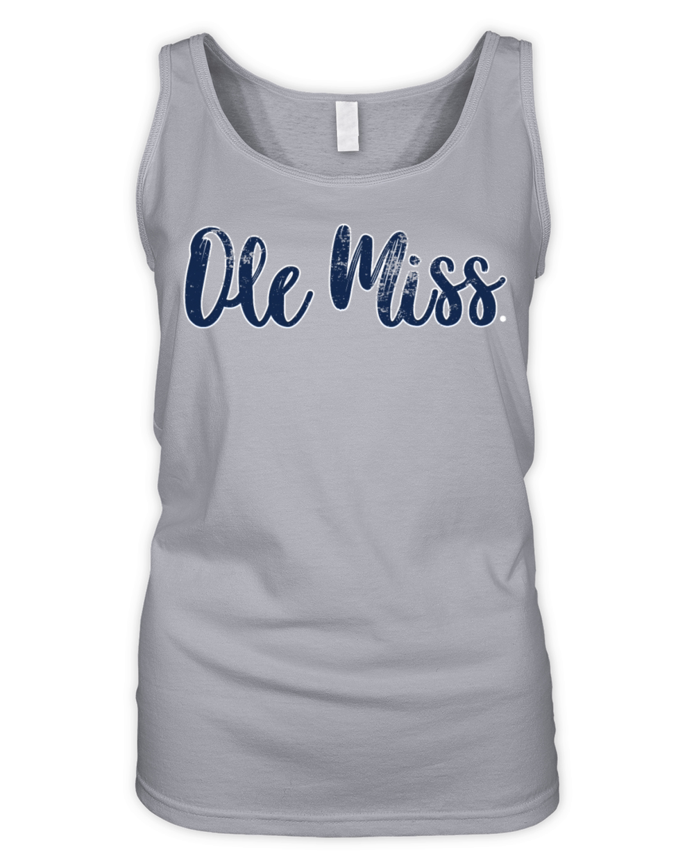 Mississippi Rebels Vintage Mascot Logo Organic Women's Tank Top