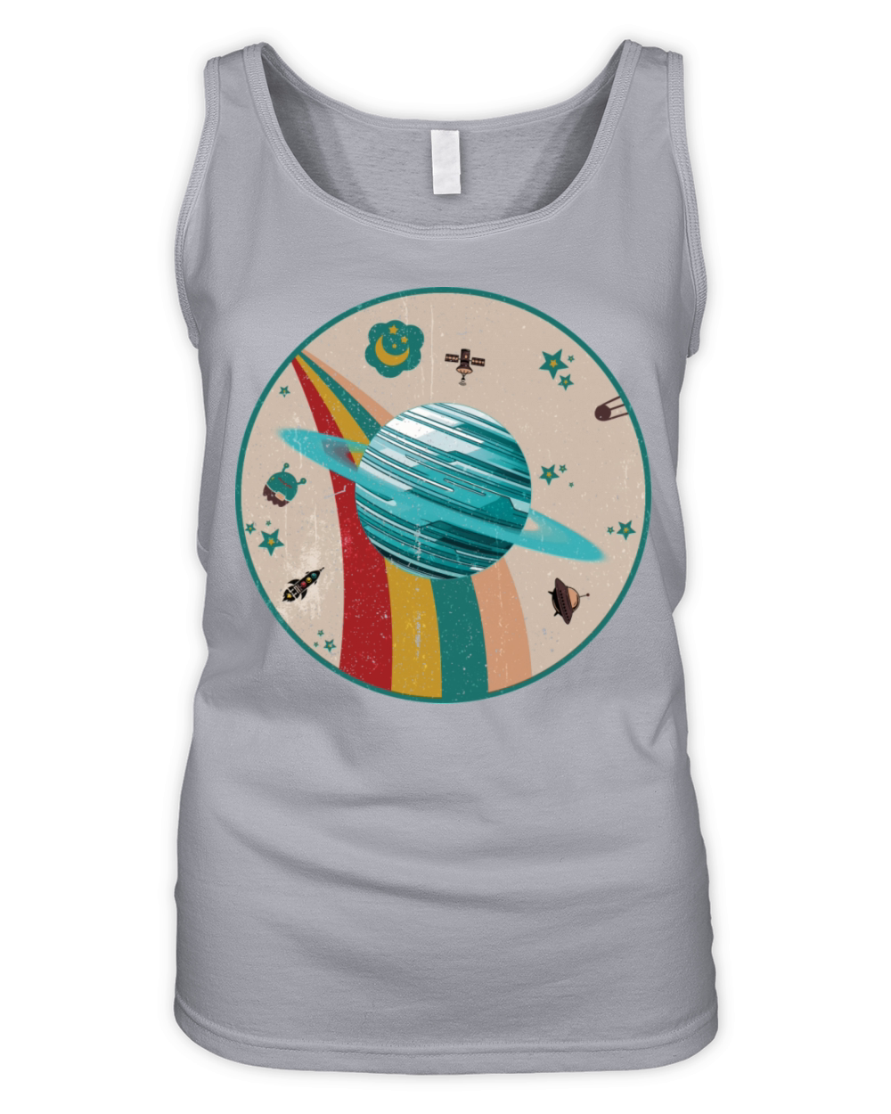 Uranus - Planet Vintage Organic Women's Tank Top