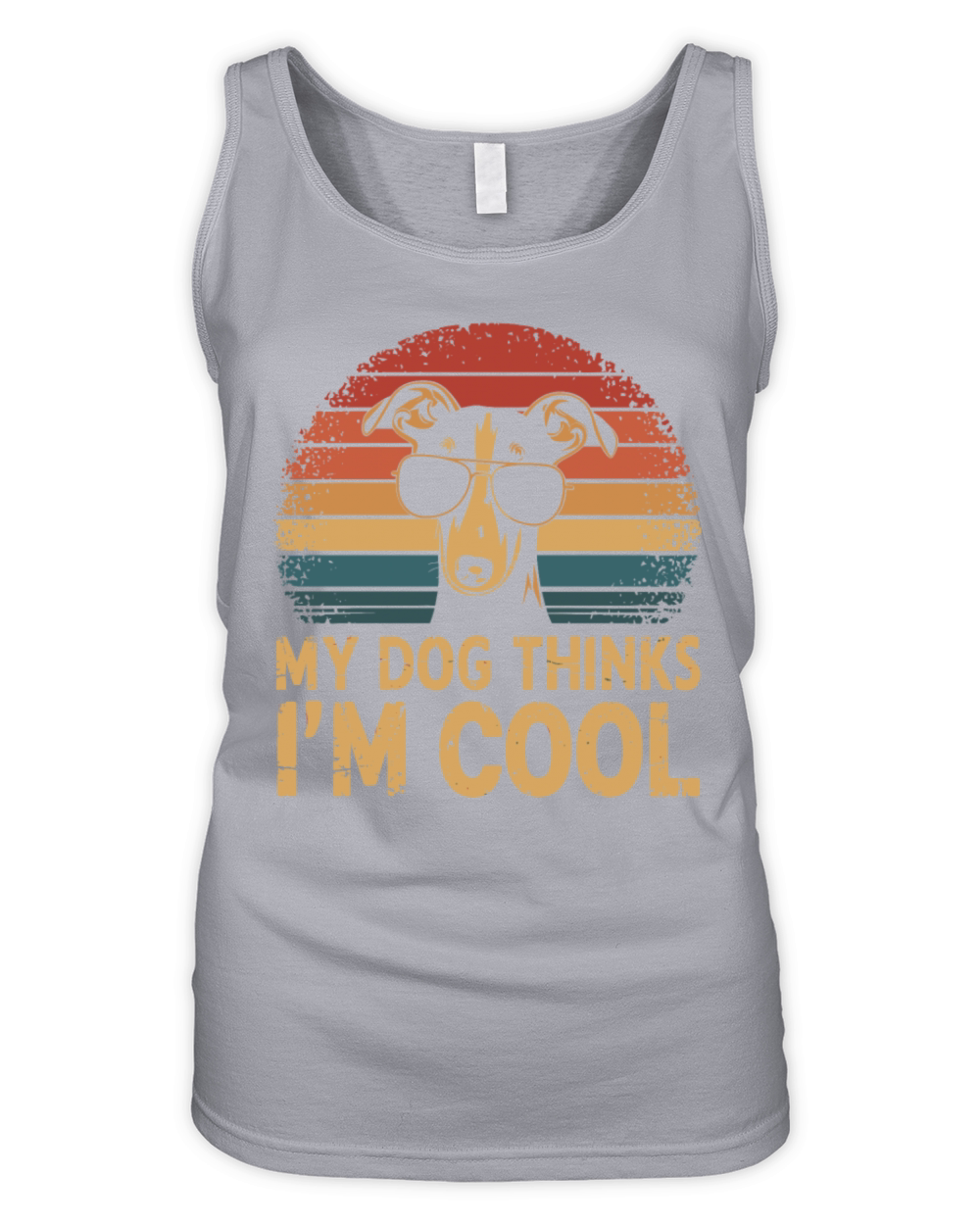 Whippet Dog My Dog Thinks Im Cool Organic Women's Tank Top