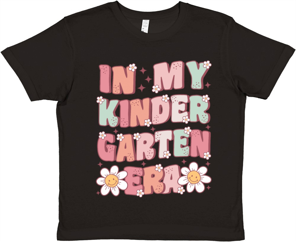 In My Kindergarten Era Groovy First Day Premium Kids Crewneck T-shirt
