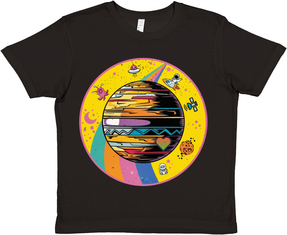 Pluto - Planet Vintage Premium Kids Crewneck T-shirt
