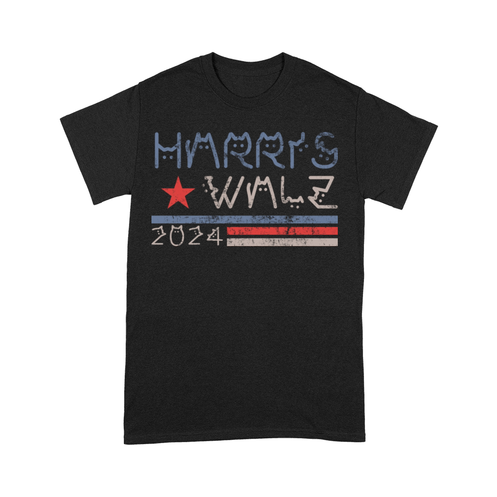 Harris Walz Waltz 2024 Retro Vintage Distressed Premium T-shirt