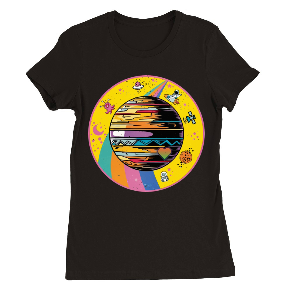 Pluto - Planet Vintage Premium Womens Crewneck T-shirt