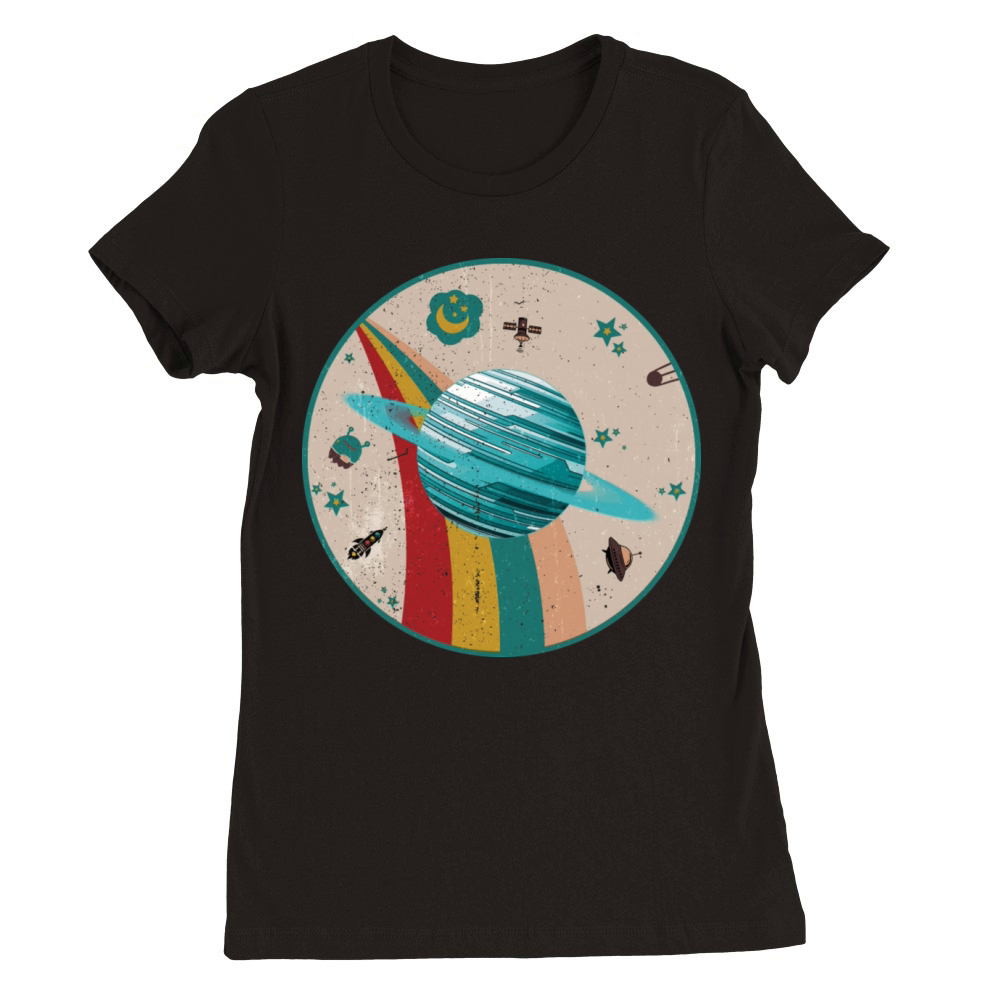 Uranus - Planet Vintage Premium Womens Crewneck T-shirt