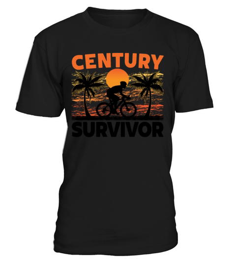 Century Survivor 100 Mile Bicycle Road Cycling T-Shirt Unisex