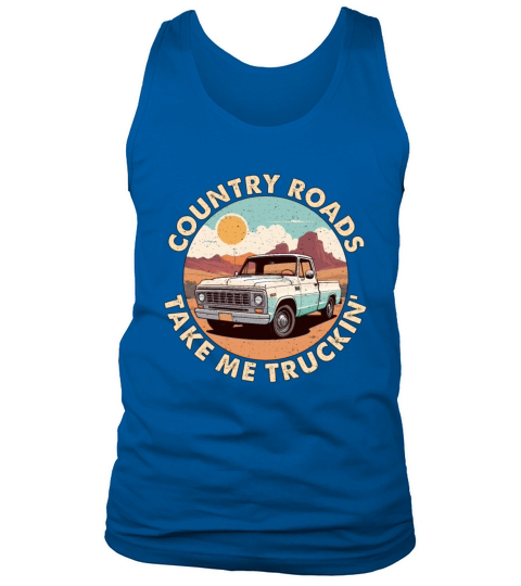 Pickup Truck Country Roads Take Off-Road Vehicle Tank Top Unisex