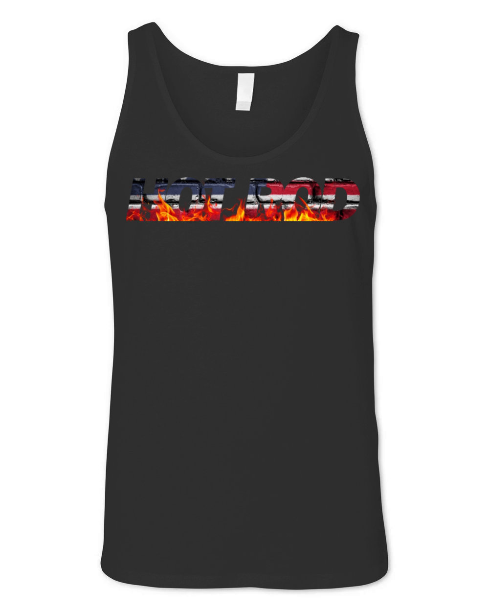 Hot Rod and Flames Unisex Jersey Tank