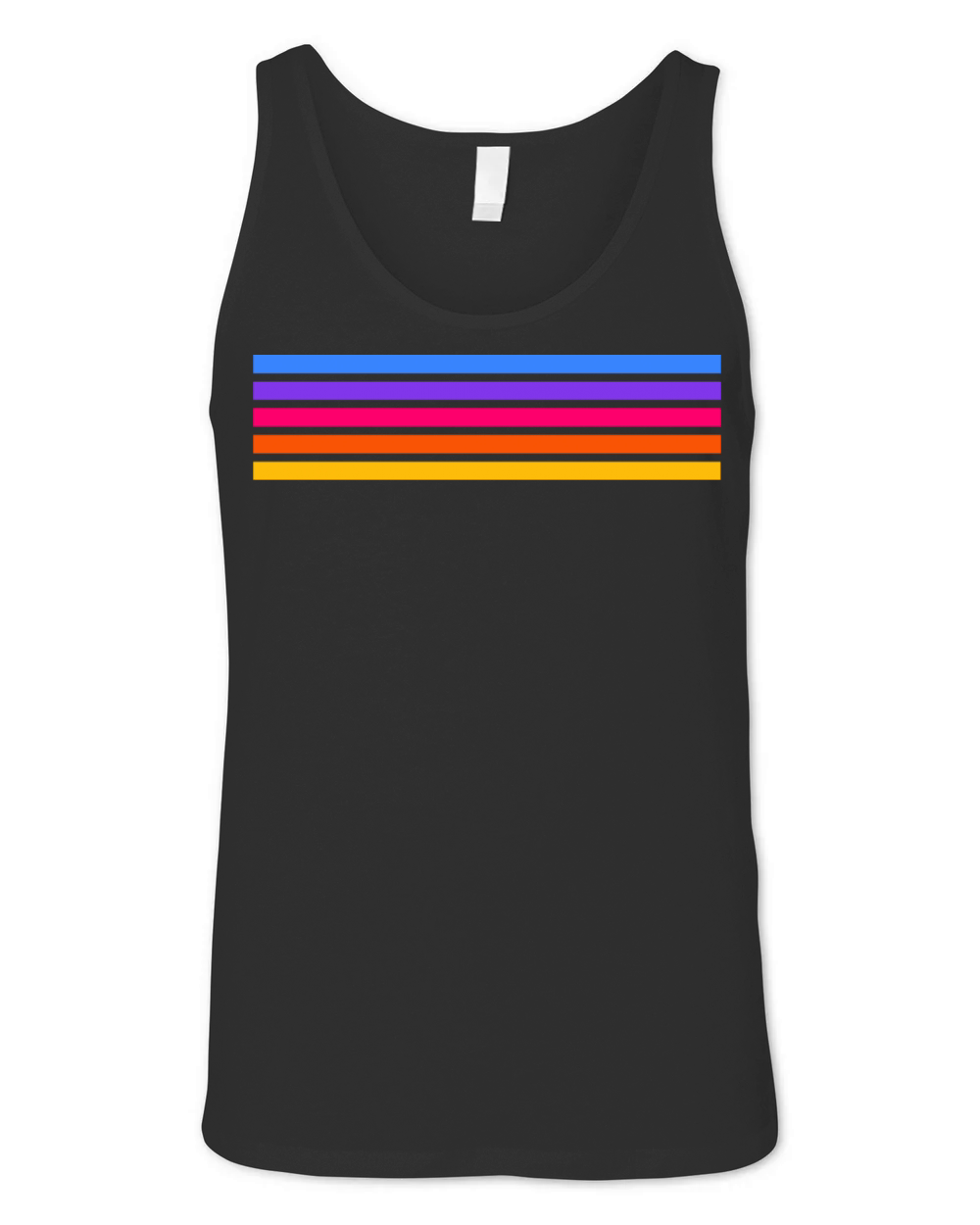 Retro stripe design with vintage vibe Unisex Jersey Tank