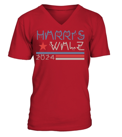 Harris Waltz 2024 Vintage Kamala Harris Waltz 2024 V-Neck T-shirt