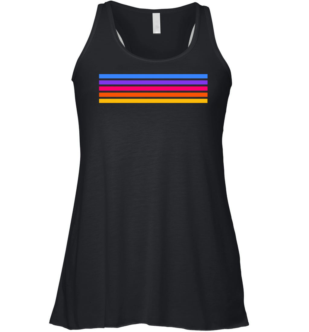 Retro stripe design with vintage vibe Women's Flowy Tank Top