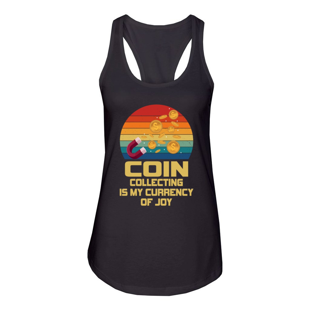 Old Coins New Adventures Numismatics Women's Racerback Tank