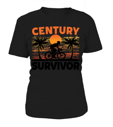 Century Survivor 100 Mile Bicycle Road Cycling Women's T-Shirt