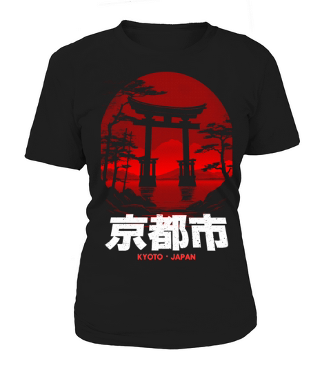 Kyoto City Japan Torii Honshu Kansai Region Nippon Women's T-Shirt