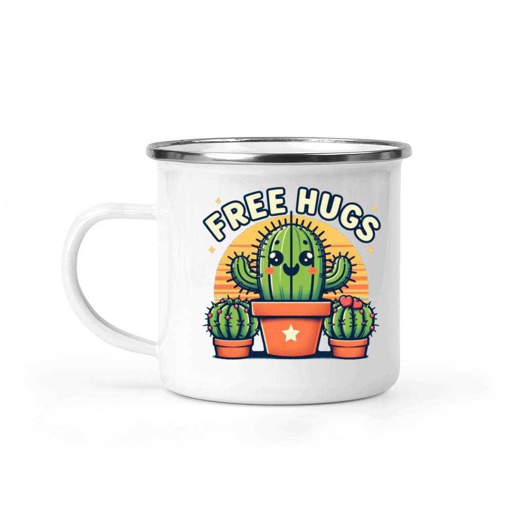 Cactus Free Hugs Camping Mug