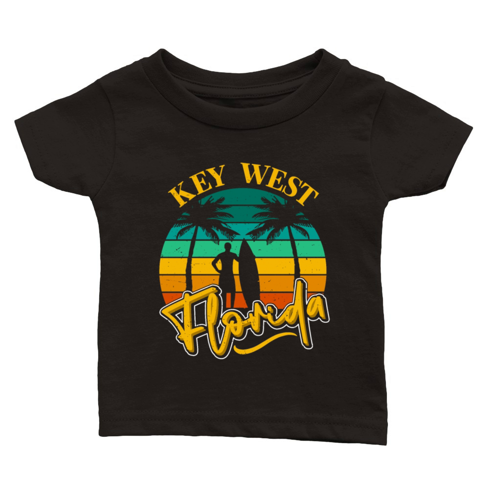 KEY-WEST FLORDIA SURFING WEST KEYS SURFER OUTFIT Classic Baby Crewneck T-shirt
