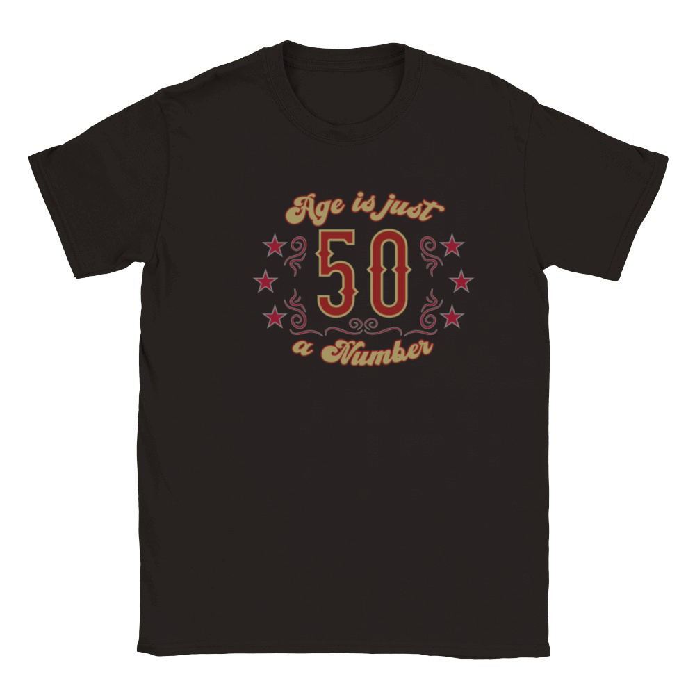 50th birthday vintage just one number Classic Kids Crewneck T-shirt