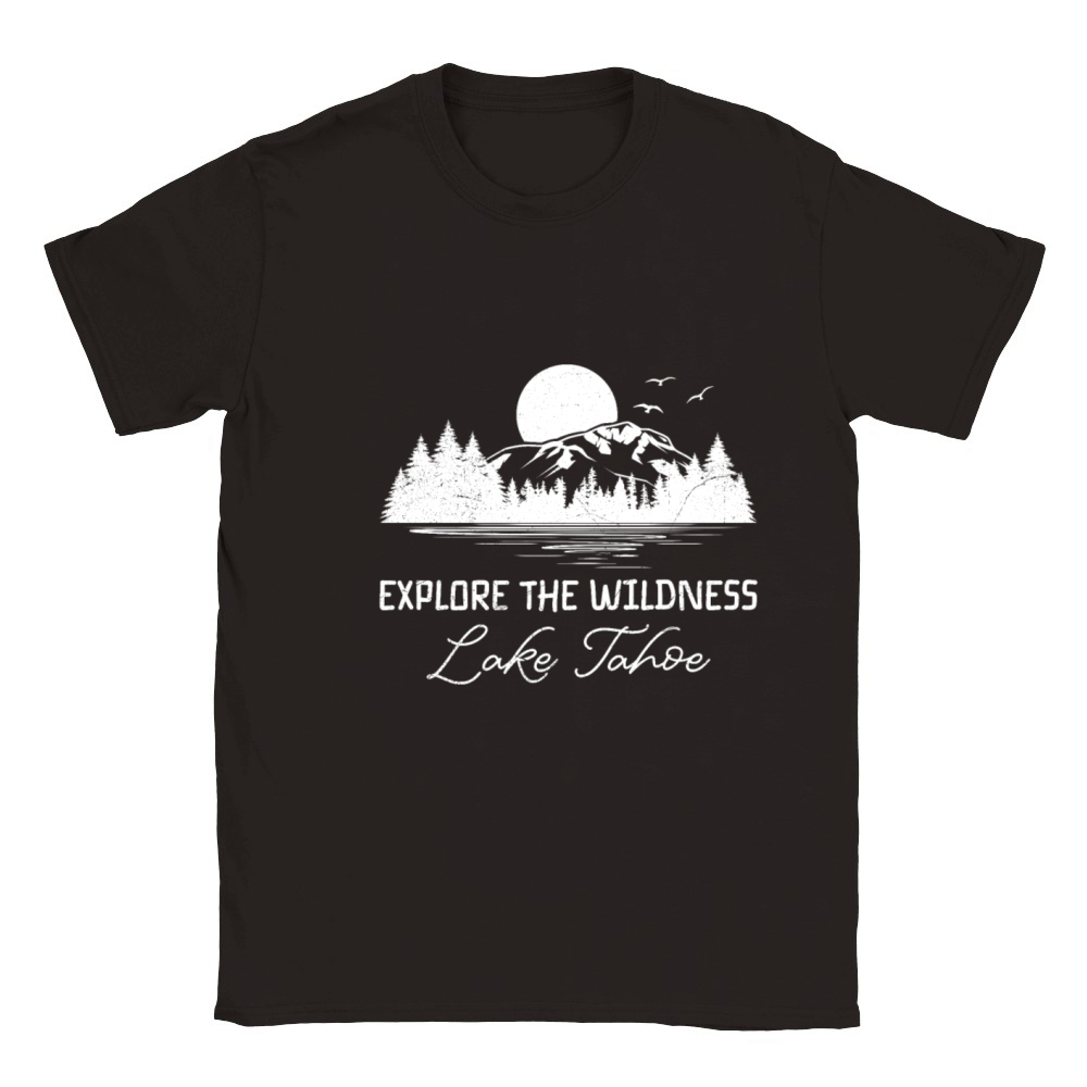 California EXPLORE THE WILDERNESS LAKE TAHOE Classic Kids Crewneck T-shirt