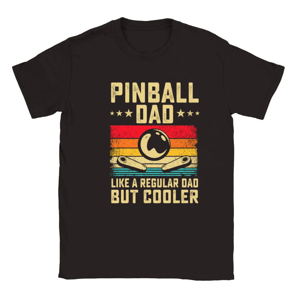 Pinball Dad Like Regular Dad But Cooler Father Classic Kids Crewneck T-shirt