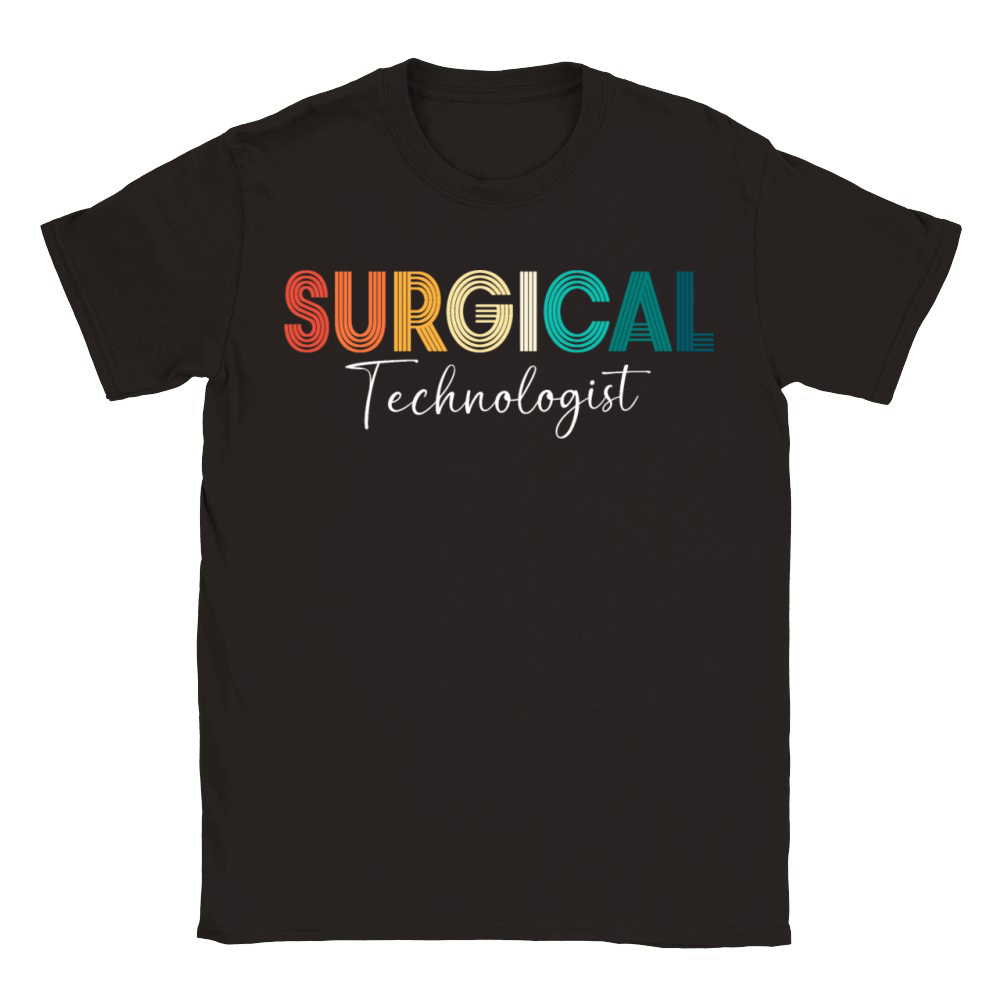 Retro 80s Vintage Surgical Technologist Classic Kids Crewneck T-shirt