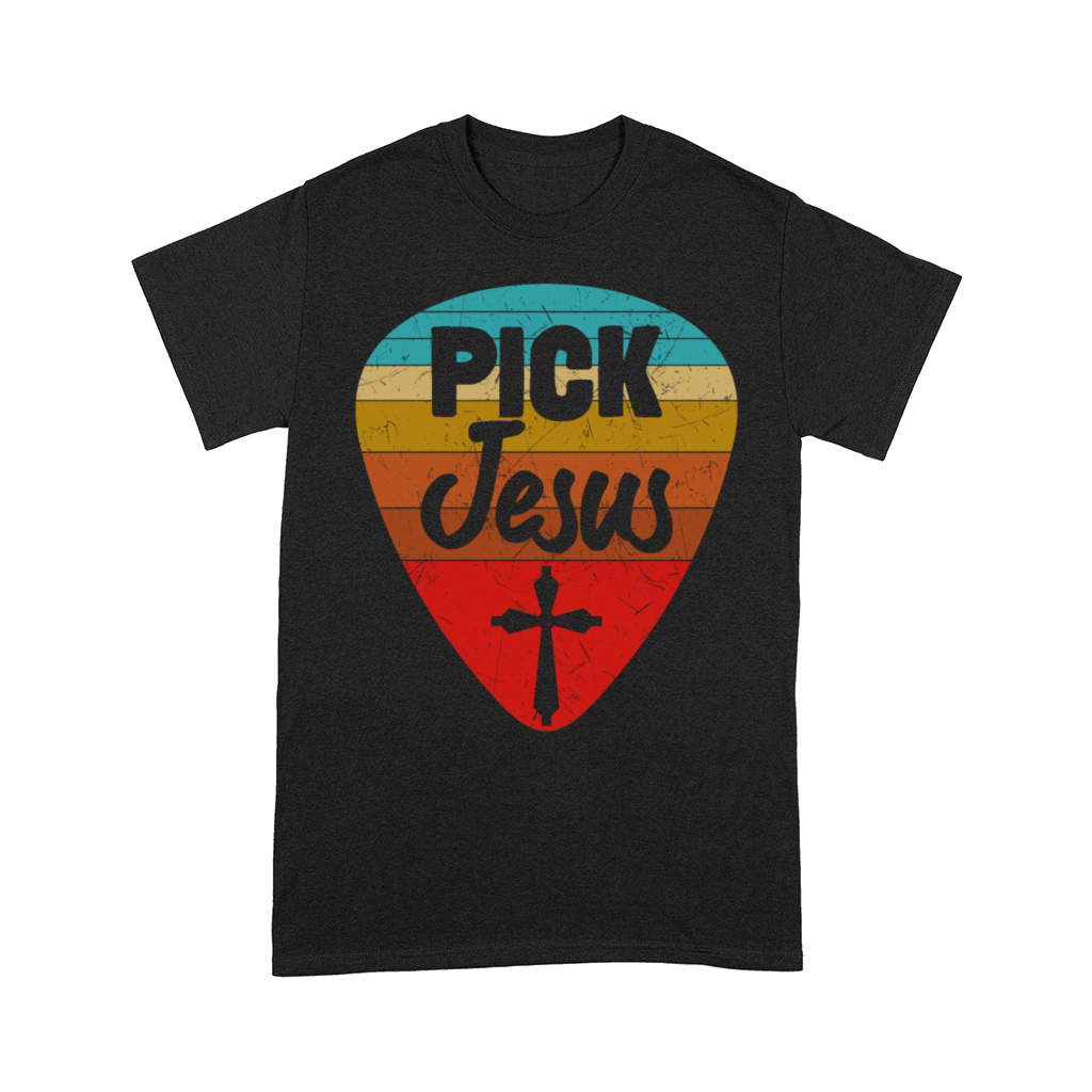 Vintage Guitarist Guitar Pick Christian Jesus Comfort T-shirt