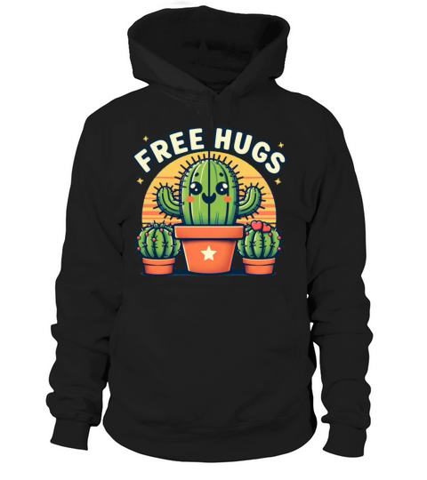 Cactus Free Hugs Hoodie Unisex