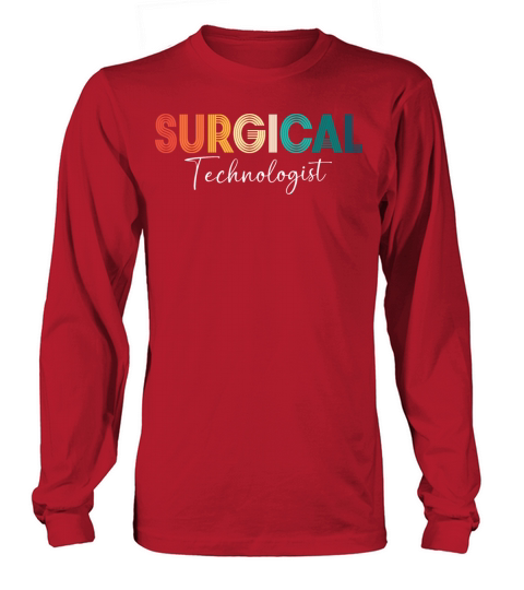 Retro 80s Vintage Surgical Technologist Long sleeved Unisex