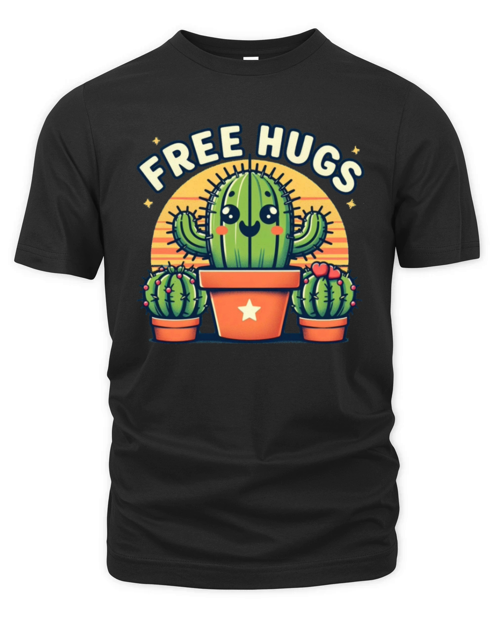 Cactus Free Hugs Organic Unisex T-shirt