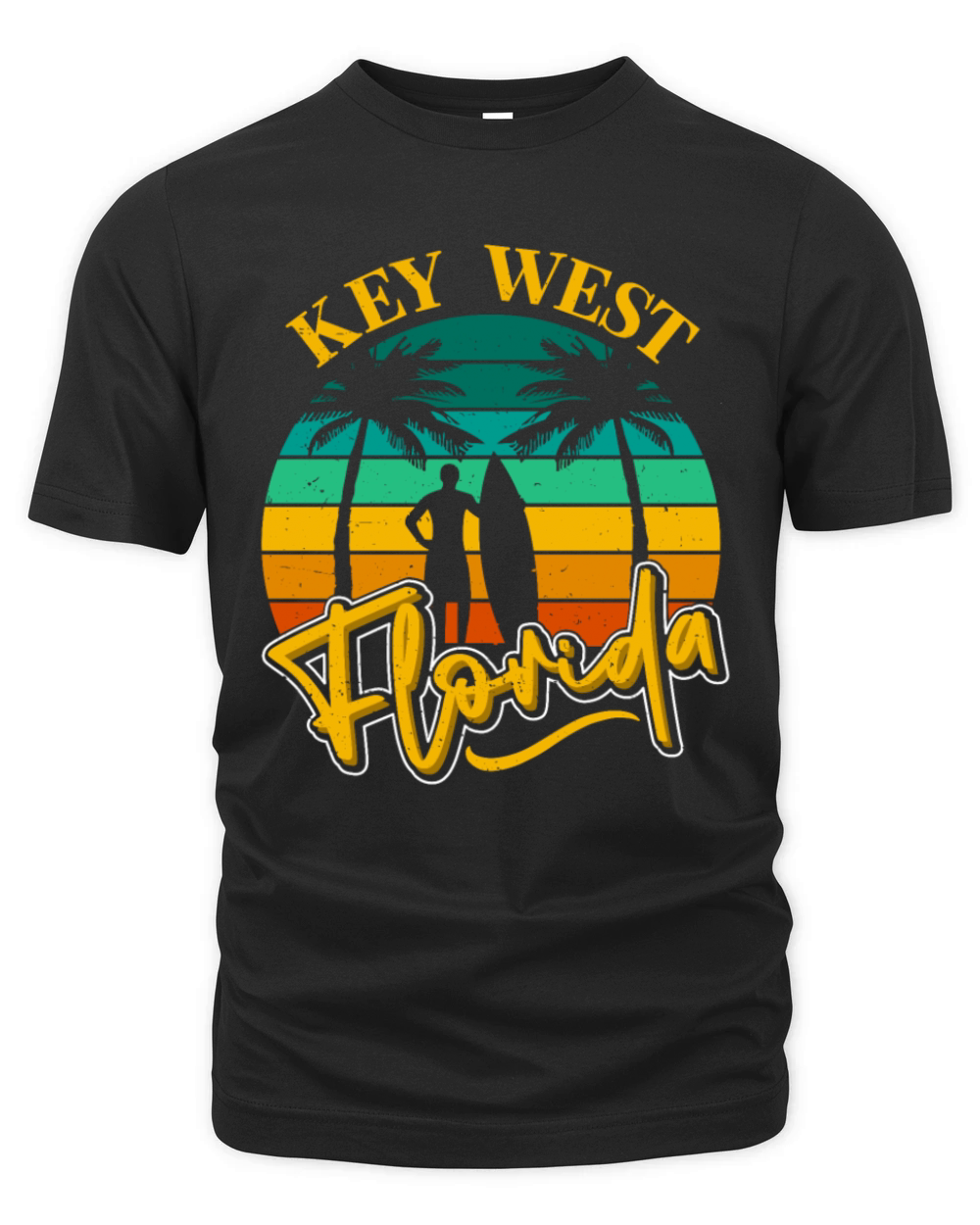 KEY-WEST FLORDIA SURFING WEST KEYS SURFER OUTFIT Organic Unisex T-shirt