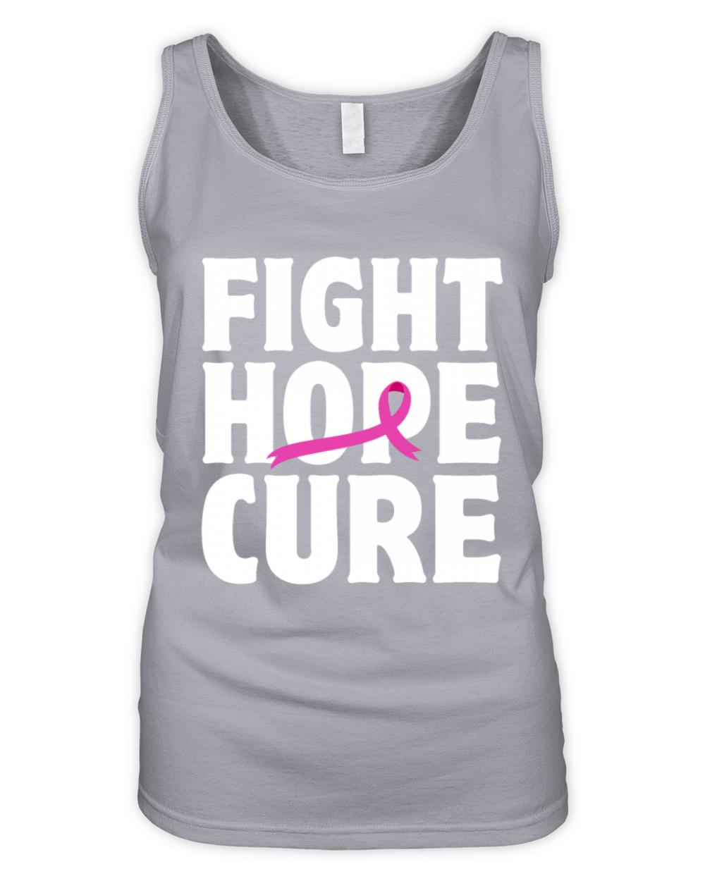 Fight Hope Cure Support Breast Cancer Organic Women's Tank Top