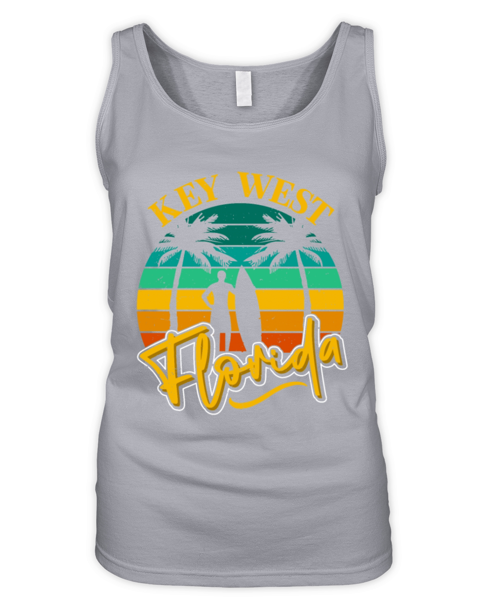 KEY-WEST FLORDIA SURFING WEST KEYS SURFER OUTFIT Organic Women's Tank Top