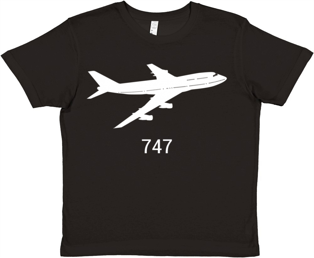 747 Airplane Premium Kids Crewneck T-shirt