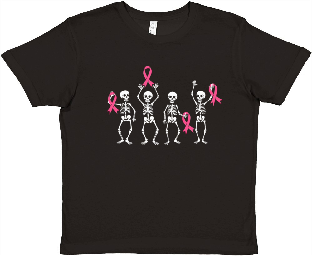 Peace Love Cure Pink Ribbon Family Breast Cancer Premium Kids Crewneck T-shirt