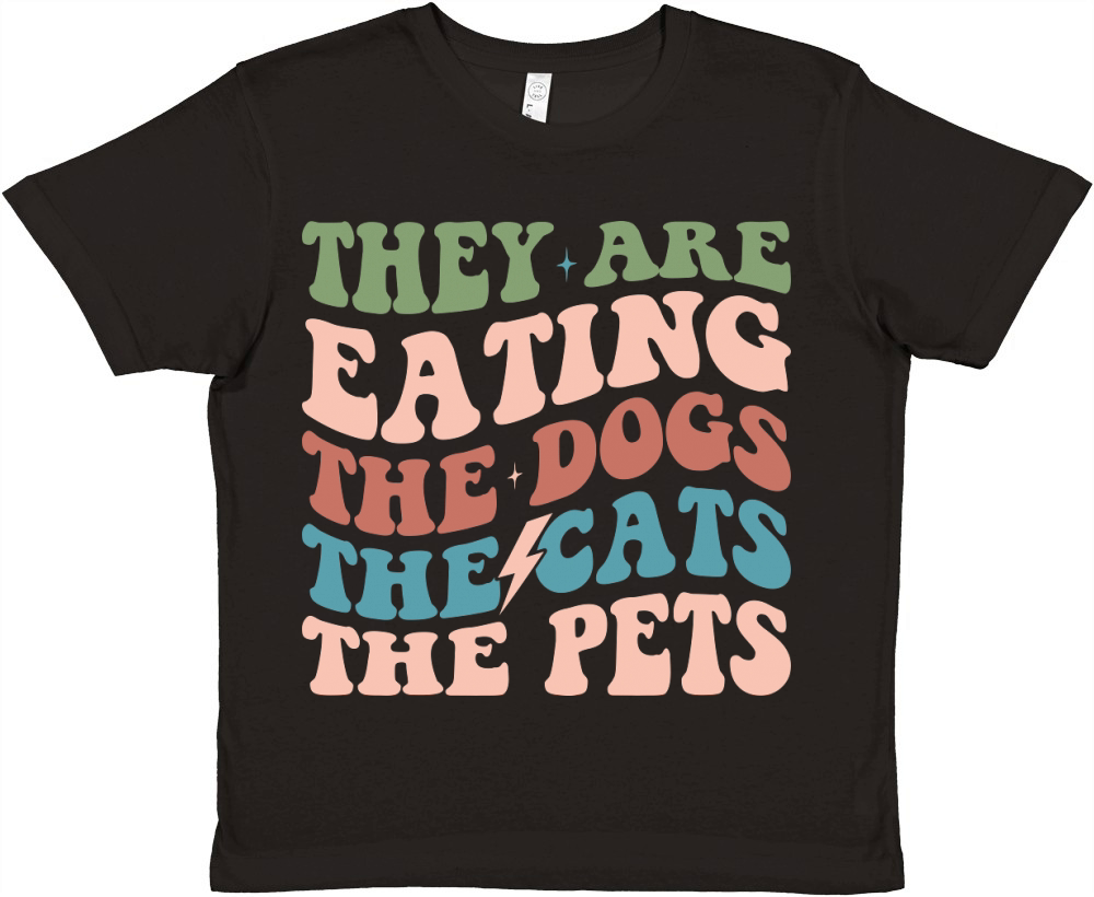 They Are Eating The Dogs The Cats The Pets Premium Kids Crewneck T-shirt