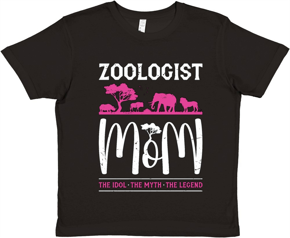 Zoologist Mom The Idol The Myth The Ornithologist Premium Kids Crewneck T-shirt