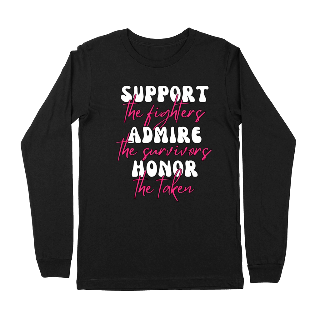 Support The Fighters Admire The Survivors Premium Long Sleeve