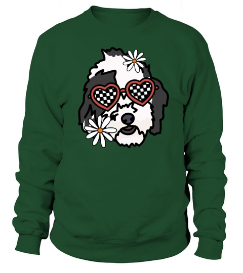 Sheepadoodle retro Dog Sweatshirt Unisex