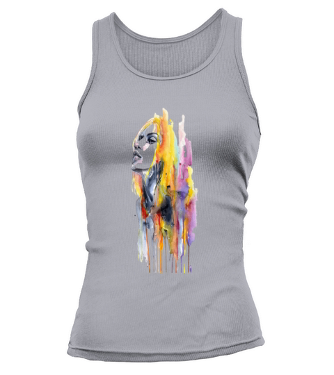 Women Watercolor Painting Tank top Woman