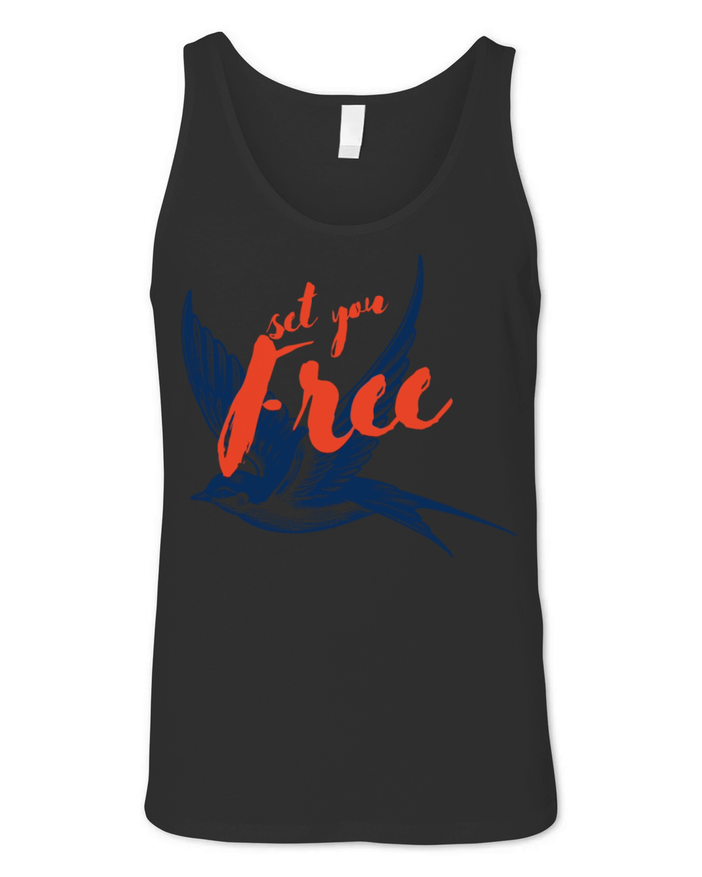 bird set you free Illustration Unisex Jersey Tank