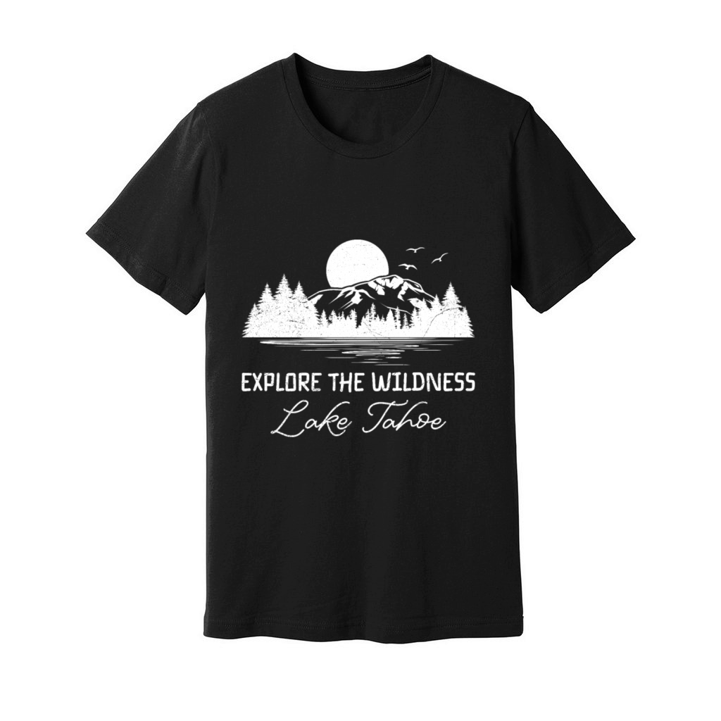 California EXPLORE THE WILDERNESS LAKE TAHOE Unisex Jersey Tee