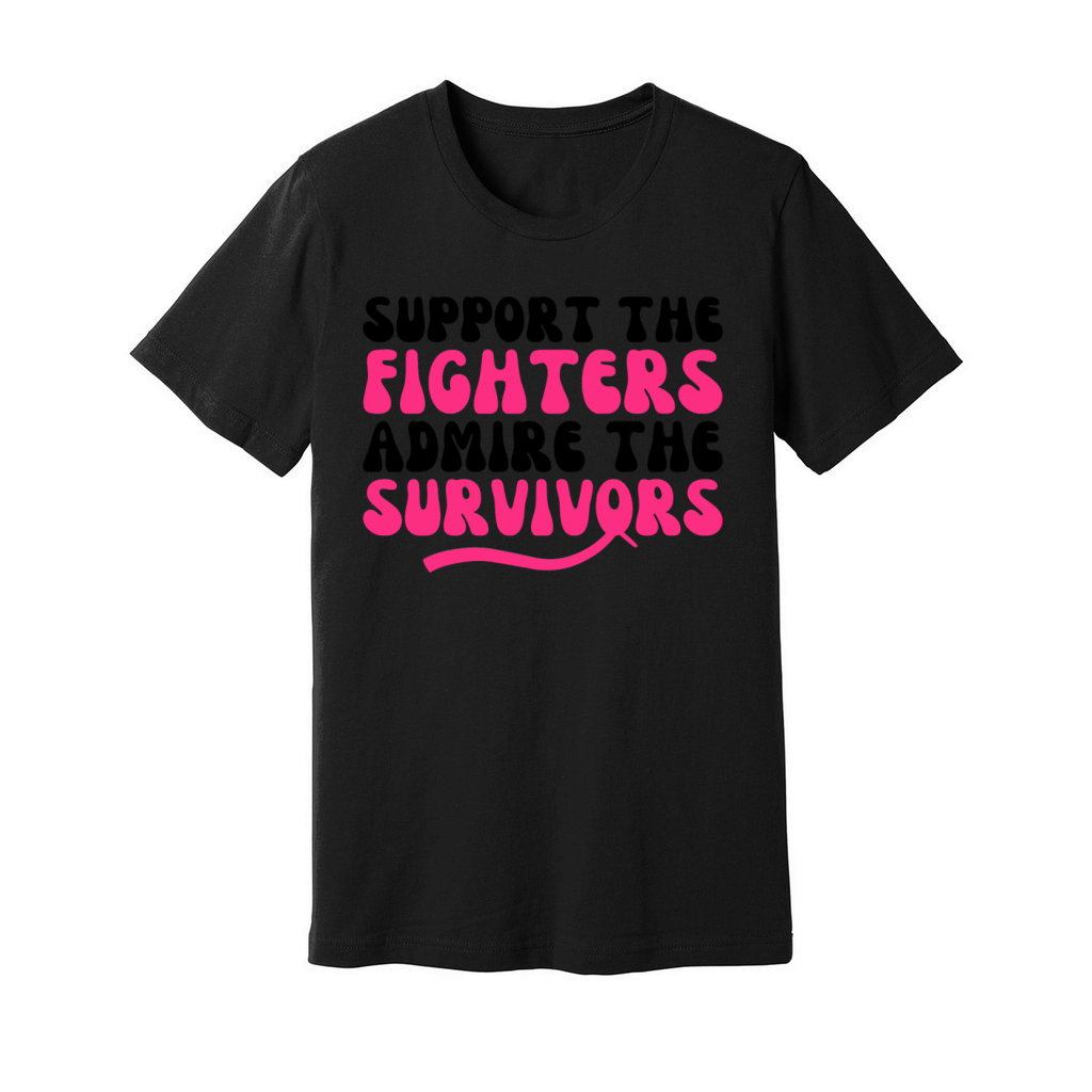 Support The Fighters Admire The Survivors Unisex Jersey Tee