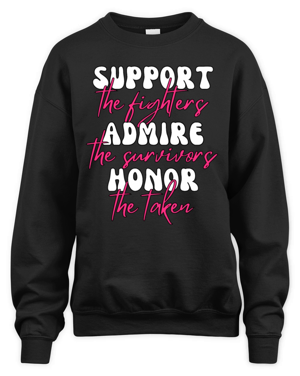 Support The Fighters Admire The Survivors Unisex Premium Crewneck Sweatshirt