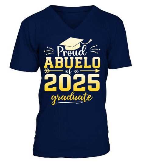 Proud Abuelo Of A Class Of 2025 Graduate V-Neck T-shirt
