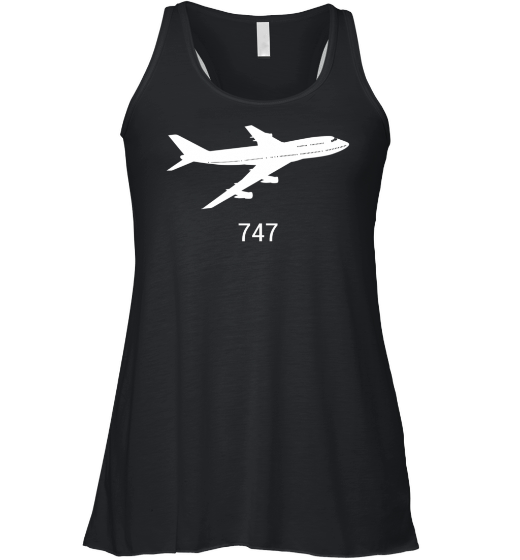 747 Airplane Women's Flowy Tank Top