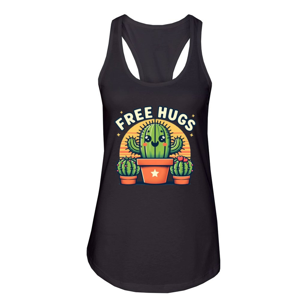 Cactus Free Hugs Women's Racerback Tank