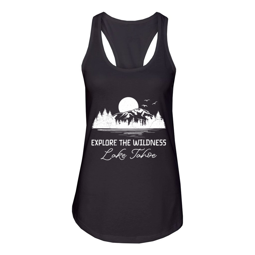 California EXPLORE THE WILDERNESS LAKE TAHOE Women's Racerback Tank