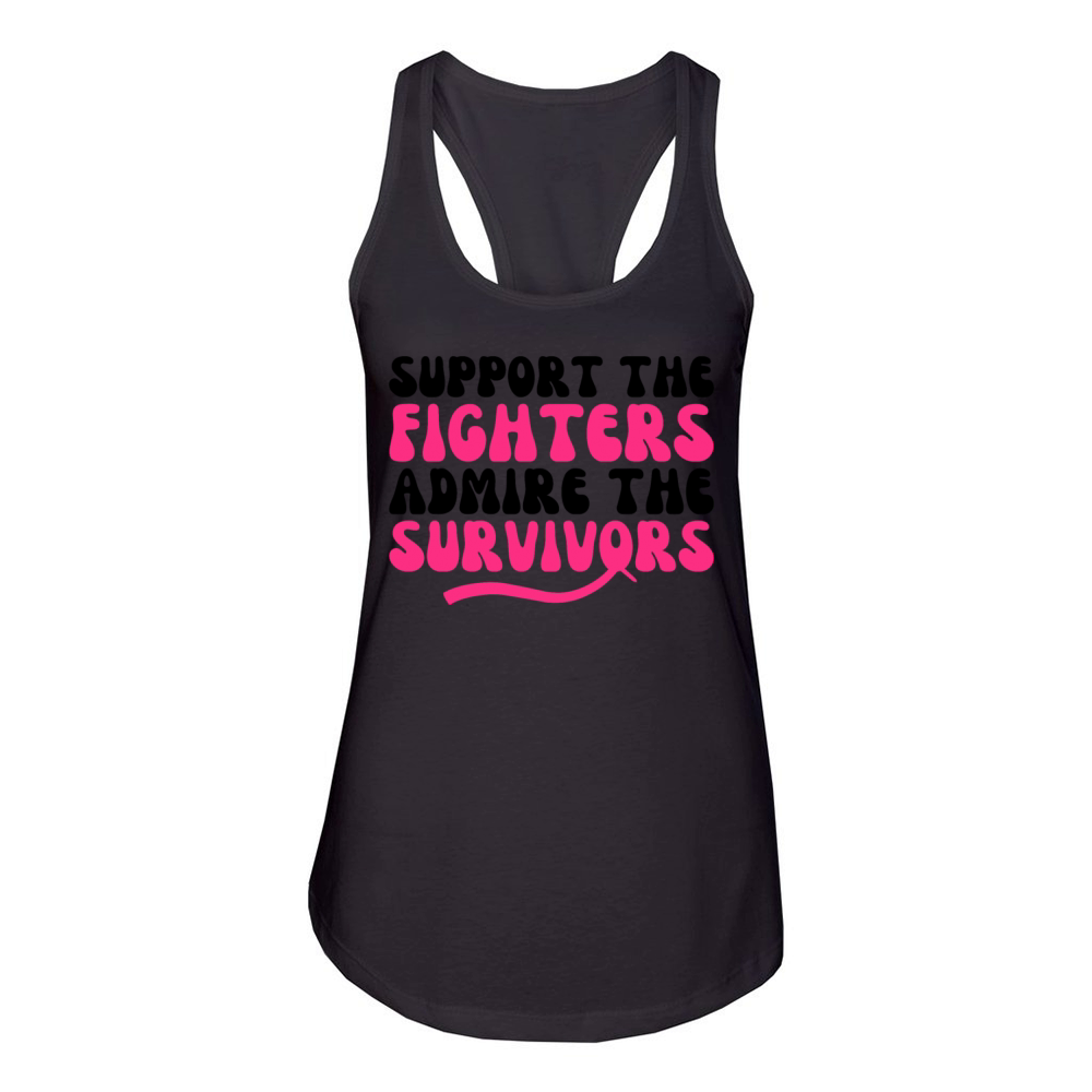 Support The Fighters Admire The Survivors Women's Racerback Tank