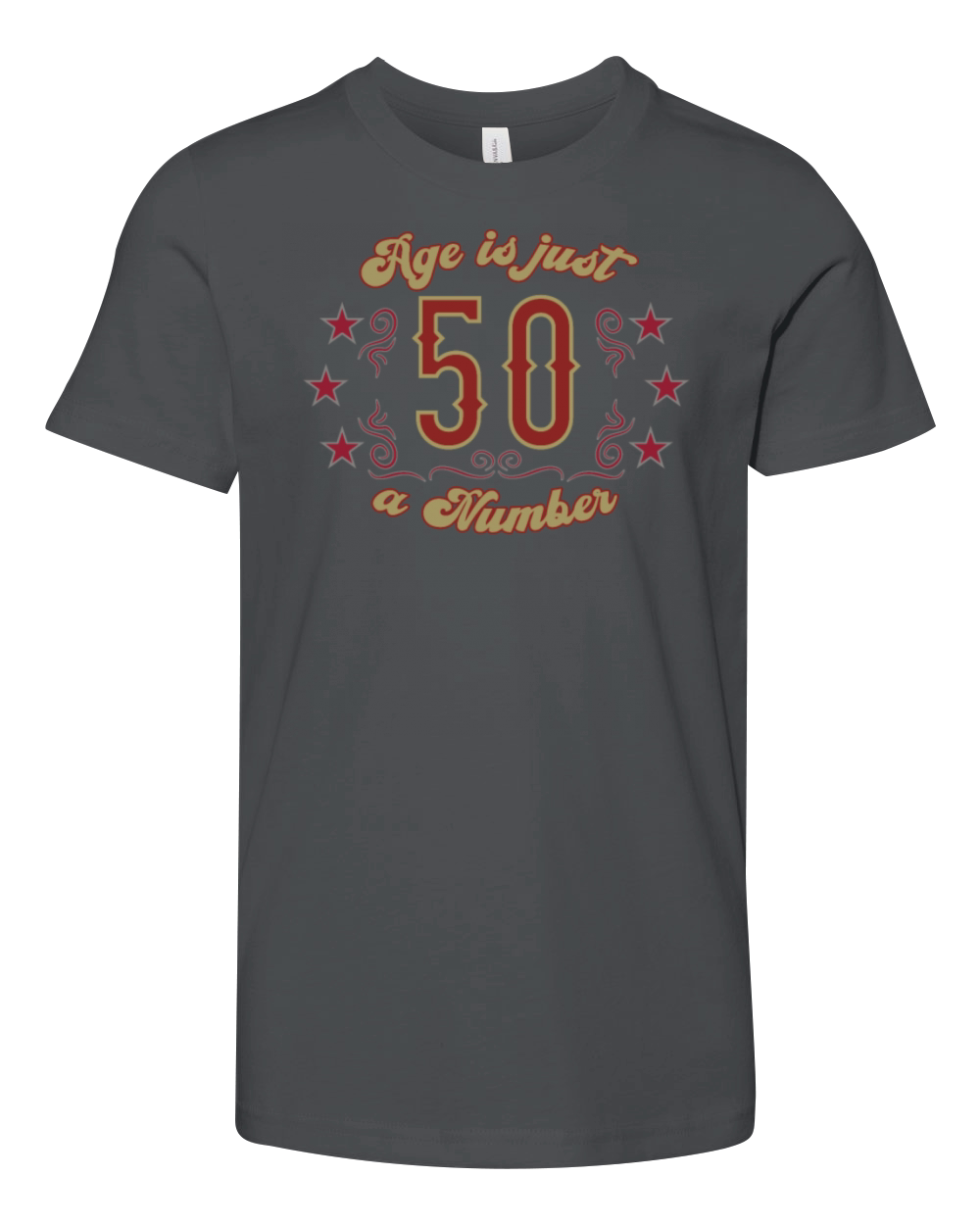 50th birthday vintage just one number Youth Unisex Jersey Tee