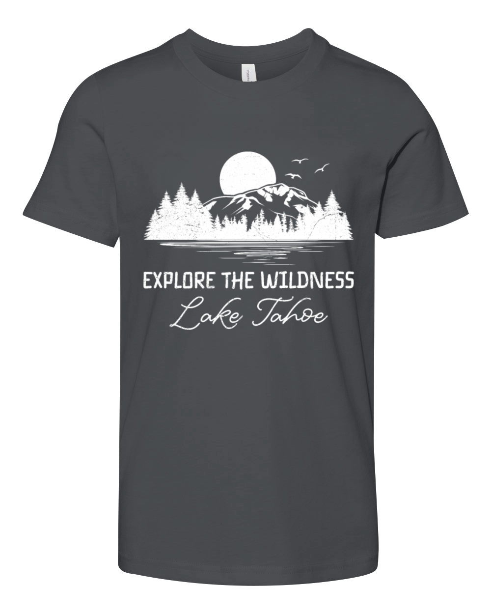 California EXPLORE THE WILDERNESS LAKE TAHOE Youth Unisex Jersey Tee